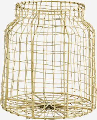 Produktbild von Metallkorb Gold - ca. Ø 21 x H 23 cm