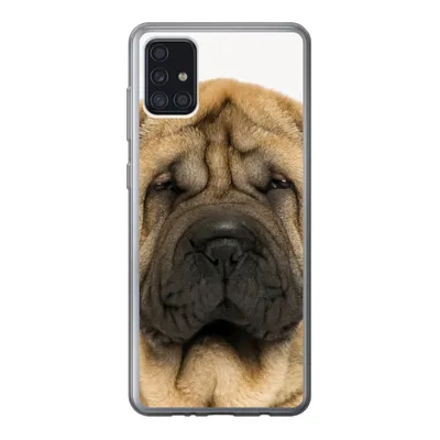 Produktbild von MuchoWow® Handyhülle Schutzhülle Hülle für Samsung Galaxy A52 5G Hund - Jungen - Sharpei - Haustiere - Mädchen - Kinder Silikon Softcase Handy Hülle - Umschlag
