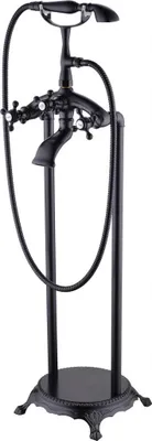 Produktbild von Mexen Retro freistehende Badewannenarmatur, schwarz - 75933-70