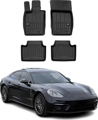 Fußmatten Porsche Panamera Anthrazitgrau - LUXE Qualität - Mit Keder