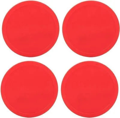 Obrázok produktu pre Sada na airhockey – plastová – 4-dielna – pre stolnú hru – biela – vhodná pre rodiny – na tréning – do herne