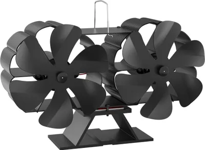 Produktbild von Wiltec Kaminofenventilator mit 12 Blättern 60 bis 350°C, Ofenventilator ohne Strom, Kaminventilator für eine effiziente und umweltfreundliche Wärmeverteilung