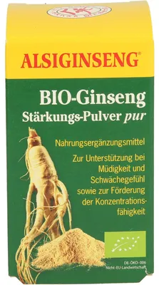 Produktbild von ALSIGINSENG -Ginseng Stärkungs-Pulver pur, 30 g Pulver