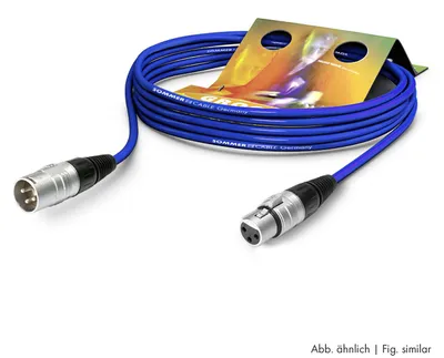 Produktbild von Mikrofonkabel Stage 22 Highflex, 2 x 0,22 mm² | XLR / XLR, HICON | 15,00m | blau