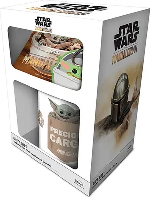 Produktbild von GESCH.BOX MANDALORIAN BABY YODA (TASSE,SCHL.A,U.SE - Fanartikel