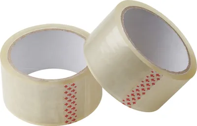 Produktbild von 2er-Pack Klebeband 45 m x 48 mm, transparent, für Pakete, Umzugskartons und Verpackungen