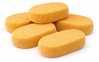 Obrázek produktu pro 5 kusů Sito houba na mytí aut oválná vnější - Sito univerzální houba kulatá vnitřní - houba na mytí aut - čisticí houba - houba na dlaždice