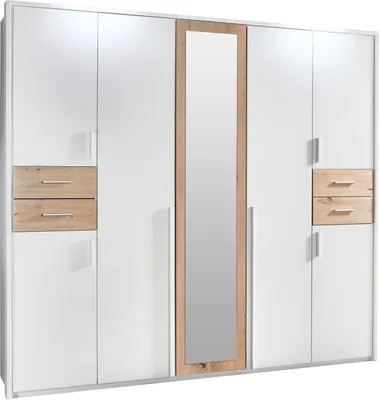 Immagine prodotto di Armadio Vegas Armadio per la camera da letto design selezionabileBianco / Rovere artigianale