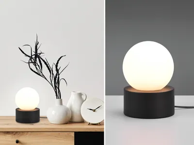 Produktbild von Tischlampe COUNTESS, Schwarz Höhe 17cm