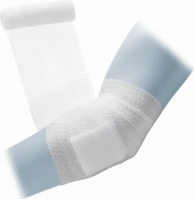 Produktbild von 12x ABE Last® krepp hochelastische Fixierbinde, 8 cm x 4 m | Packung (20 Stück)