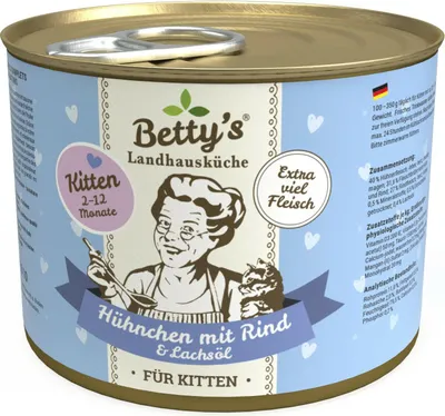 Immagine prodotto di Bettys 200gx6 Kitten Hühnchen&Rind Katze