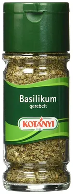 Produktbild von Kotanyi Basilikum gerebelt und getrocknet für köstliche Aromen 15g