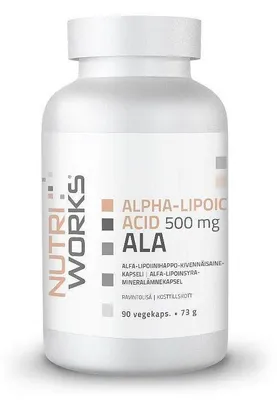 Produktbild von NutriWorks Alpha-Liponsäure 500 mg Kapseln