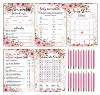 Productafbeelding van Solidchoice - 125 Papieren Kaarten en 20 Potloden - Creatieve Set voor Knutselen