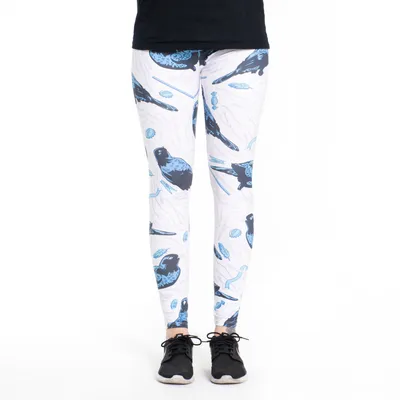 Produktbild von cosey - Bedruckte Tiermotiv-Leggins (Einheitsgröße) - Design Vögel