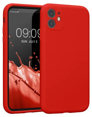 Produktbild von kwmobile Hülle kompatibel mit Apple iPhone 11 - Hülle Silikon gummiert - Handyhülle - Handy Case in Rot