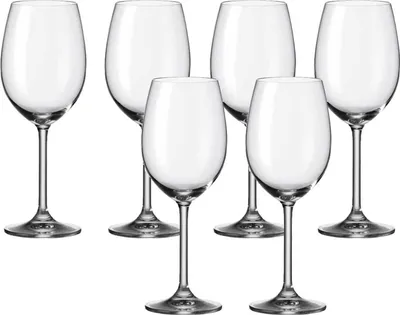 Produktbild von Leonardo Daily Rotwein-Glas 6er Set, Rotwein-Kelch mit Stiel, spülmaschinenfeste Wein-Gläser, Höhe 22,6 cm, 460 ml, 063316