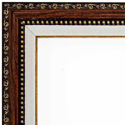 Obrázek produktu pro Ipicasso Rám na obraz 40x50 cm s paspartou ořechový