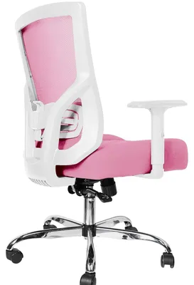 Ergonomischer Bürostuhl, höhenverstellbar, 150 kg, rosa