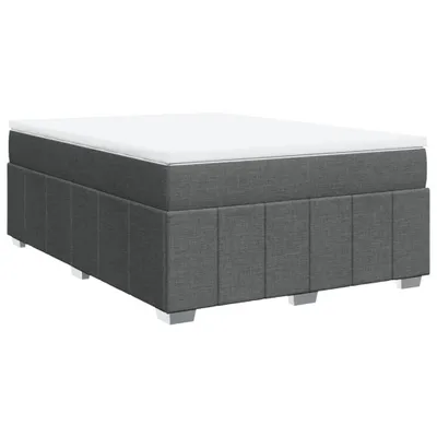 Obrázok produktu pre vidaXL Boxspring posteľ s matracom Tmavo šedá 140x200 cm Látka