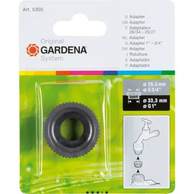 Obrázok produktu pre Gardena 5305-20, Konektor na hadicu, Šedá