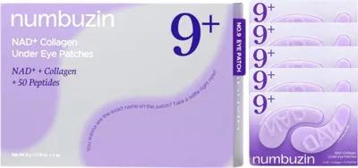Obrázok produktu pre Numbuzin č. 9 NAD kolagénové náplasti pod oči, 5 ks - hydrogélové náplasti pod oči