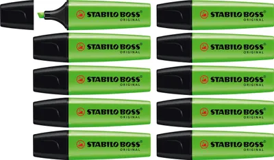 Produktbild von Textmarker - STABILO BOSS ORIGINAL - 10er Pack - grün