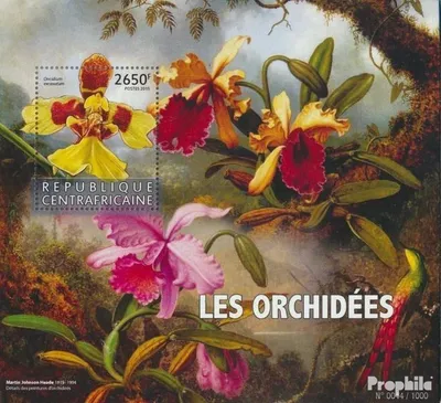 Produktbild von Briefmarken Zentralafrikanische Republik 2015 Mi Block 1388 (kompl. Ausgabe) postfrisch Orchideen
