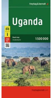 Image de Ouganda, carte routière 1:500.000, freytag & berndt