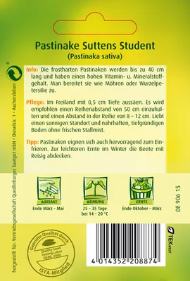 Produktbild von Pastinake, Suttens Student