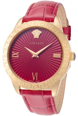 Zdjęcie produktu dla Versace zegarek damski na rękę skóra Greca VEVC00821