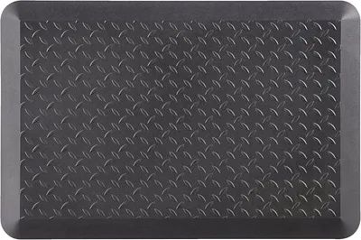 Produktbild von Anti-Ermüdungsmatte für den Arbeitsplatz - 90 x 60 x 1,5 cm - Gummi mit Diamantprofil