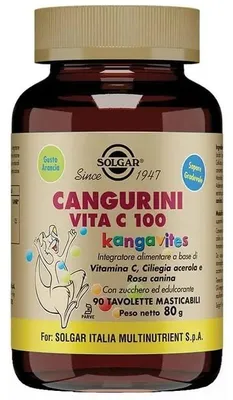 Immagine prodotto di Cangurini Vita C 100 90 Tavolette Masticabili