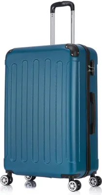 Produktbild von Flexot® F-2045 Koffer Reisekoffer Hartschale Hardcase Doppeltragegriff mit Zahlenschloss Gr. XL Farbe Royal-Blau
