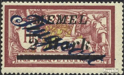 Produktbild von Briefmarken Memelgebiet 1922 Mi 77 postfrisch Flugpostsatz