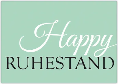 Produktbild von 4x Elegante Renten Karte für Mann oder Frau in mint: Happy Ruhestand