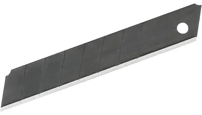 Produktbild von Ecobra Cutter Klingen Premium, 18 mm, hoher Kohlenstoffstahlantei,7 Sollbruchstellen, 6 Klingen, Stahl