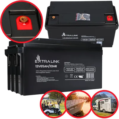 Obrázok produktu pre Extralink AGM batéria 12V 65Ah, bezúdržbová VRLA
