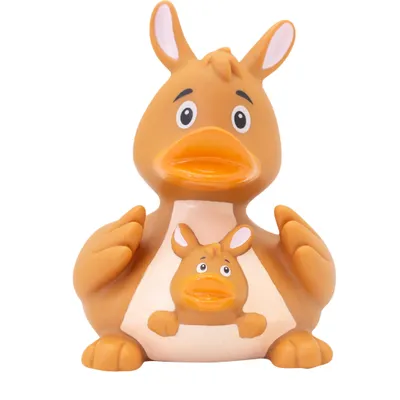 Produktbild von LiLaLu - 2112 - Badeente, Quietscheente, Känguru, Kunststoff, ca. 9cm
