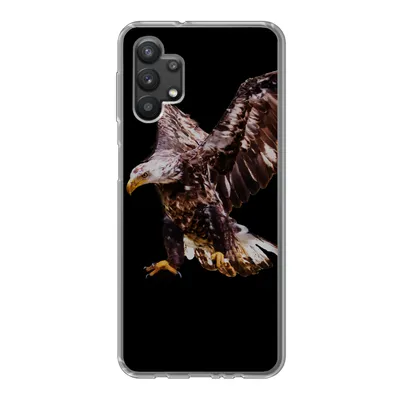 Produktbild von MuchoWow® Handyhülle Schutzhülle Hülle für Samsung Galaxy A32 5G Adler - Vogel - Federn Silikon Softcase Handy Hülle - Softcase