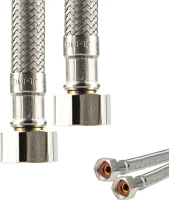 Produktbild von tecuro Sanitär Verbindungsschlauch 3/8 ÜWM x 3/8 ÜWM x 1000 mm - KTW-A- DVGW