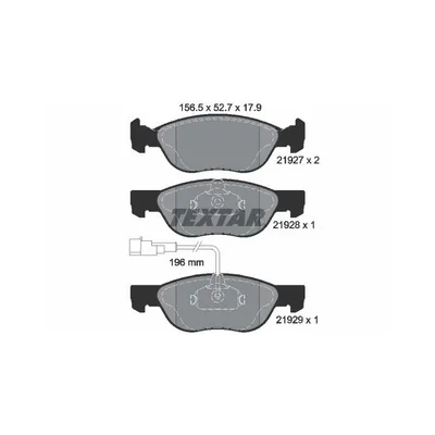 Produktbild von Textar Bremsbeläge vorne für Alfa 145 146 Fiat Bravo Marea Lancia Dedra Delta