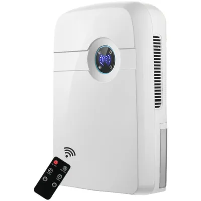 Produktbild von ZELURXX Mini Luftentfeuchter, Kompakter, Leiser, 2,5L, mit Fernbedienung, intelligenter Feuchtigkeitskontrolle, Raumgröße 20m², für kleine Räume, Weiß