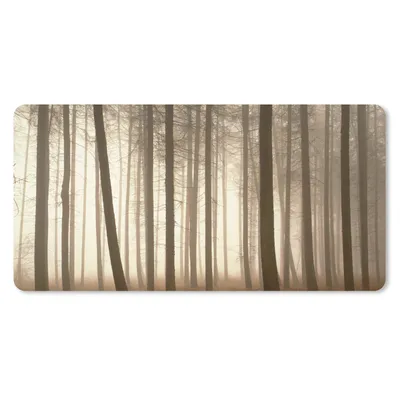 Produktbild von MuchoWow® Mauspad Mousepad Wald - Nebel - Baum 60x30 cm - Mousepads - Maus Mat - Pad - Mausunterlage - Nachhaltig