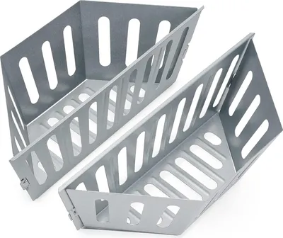 Produktbild von Holzkohlekörbe - Erhöhte Kochkapazität - Set von 2 - Langlebiges Stahl
