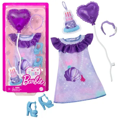 Image de Robe d'anniversaire | My First Barbie | Mattel | Vêtements de poupées Tendance Mode