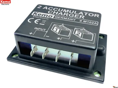 Immagine prodotto di Caricabatterie secondario con regolatore di carica 6 V - 24 V 20 A KEMO M102N