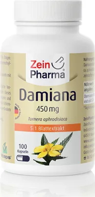 Produktbild von Zein Pharma Damiana, 450 mg, 100 Kapseln 13746