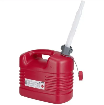 Image de Jerrycan carburant en plastique 10L avec bec flexible - PRESSOL - 21 133