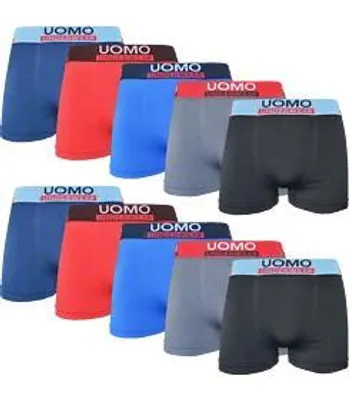 Produktbild von Herren Boxershorts 10er Pack – Seamless Mikrofaser Unterhosen Männer Pants elastisch, Bequeme Sport Retroshorts Gr. M/L - XL/XXL